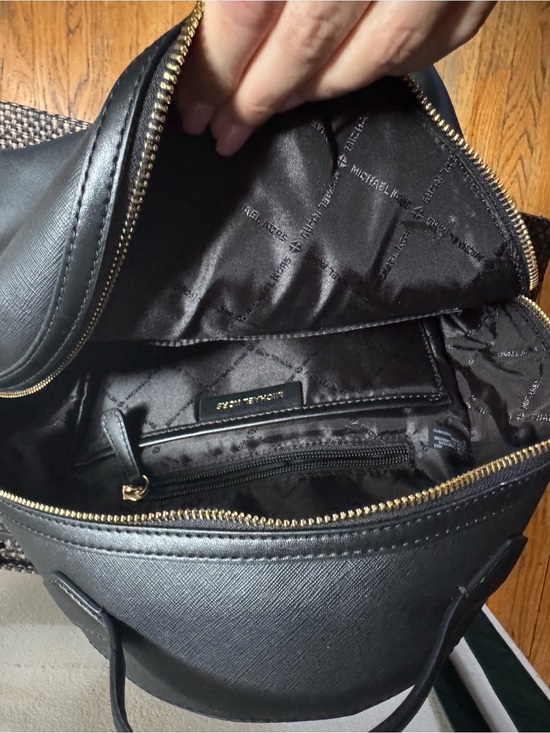 Michael Kors Black Saffiano Leather Mini Backpack main image 5